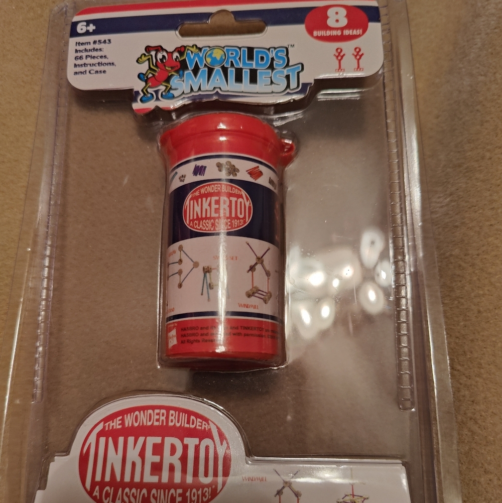 Tinkertoy World's Smallest Building Set, New